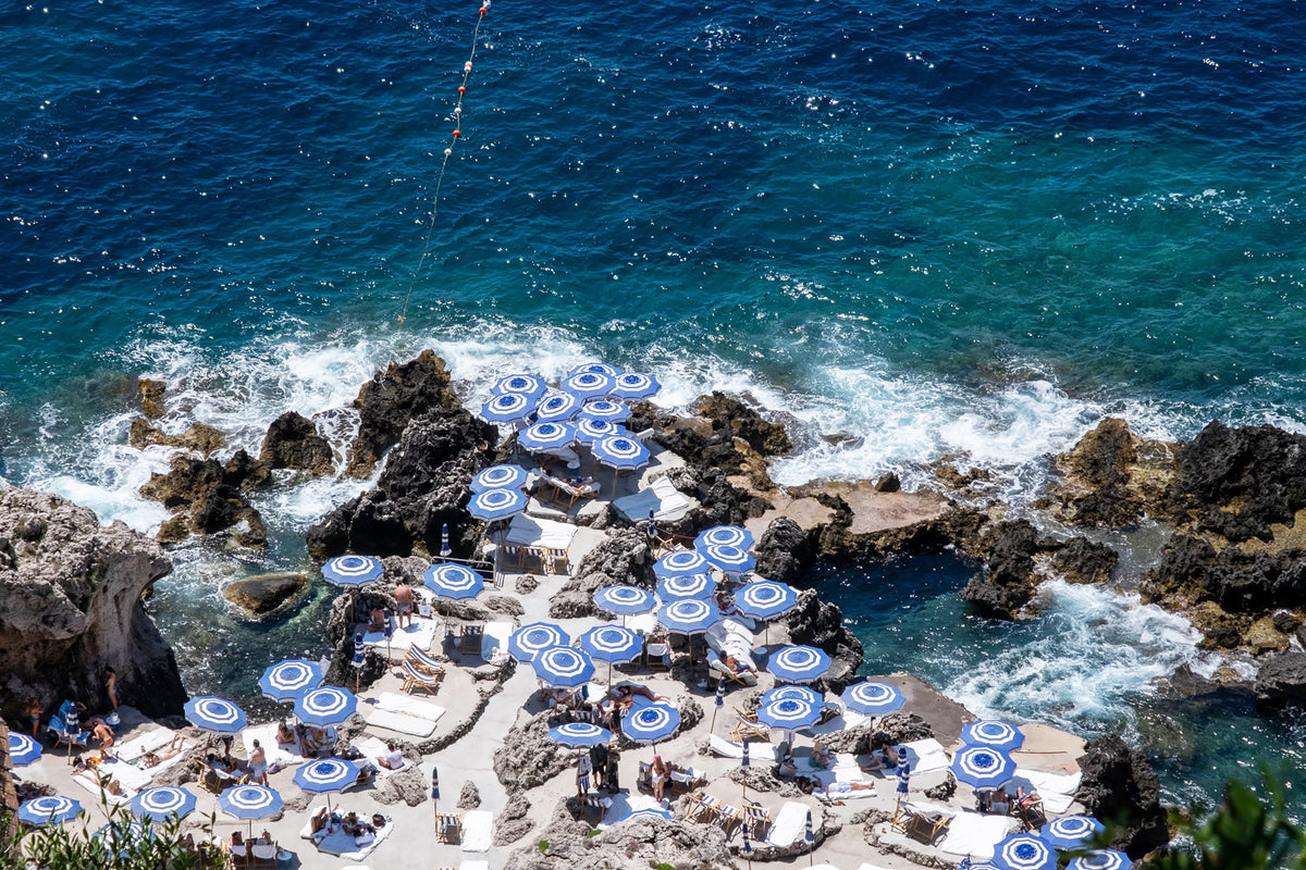 Fontelina Beach Umbrellas in Capri