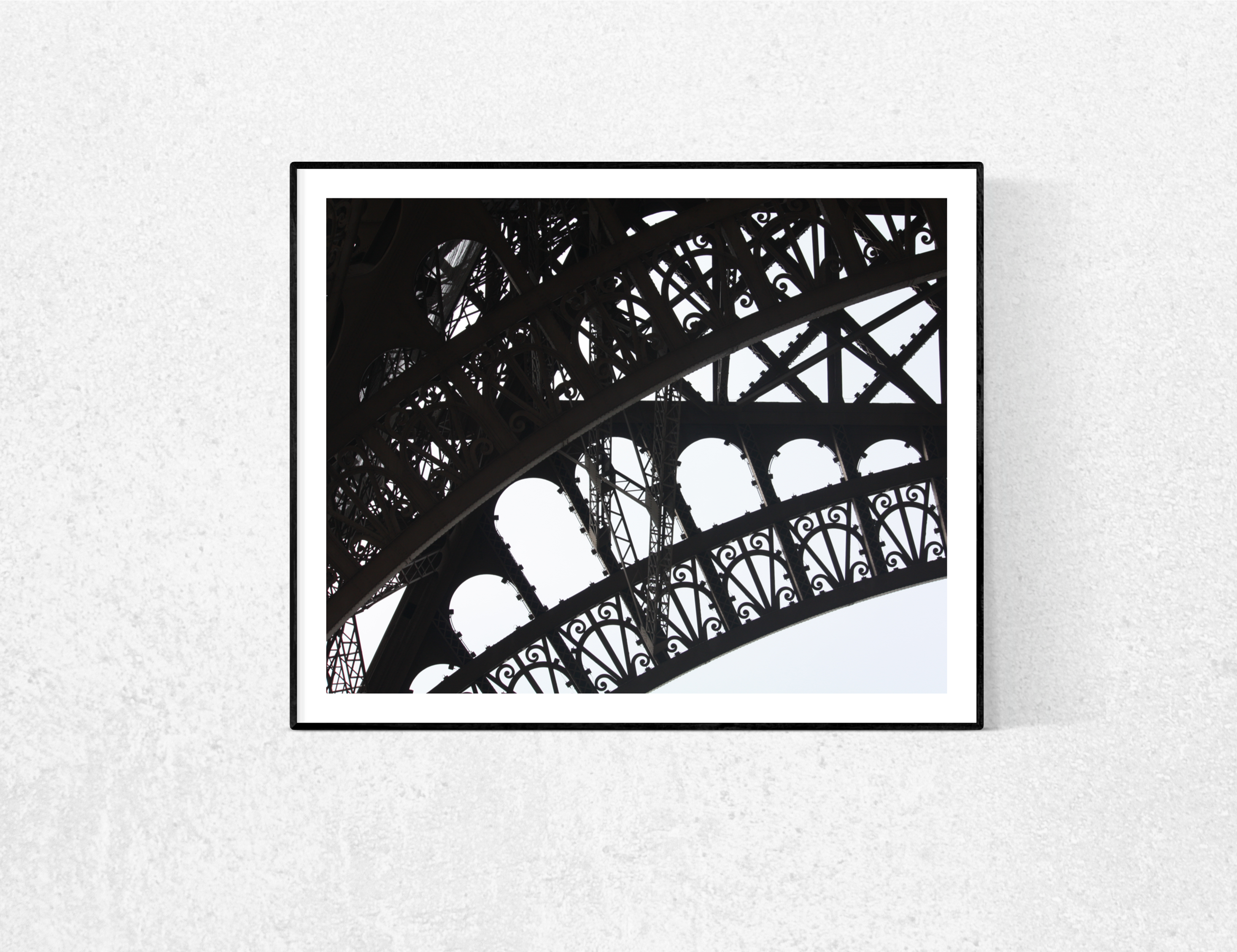 Black and White Eiffel Tower - Every Day Paris