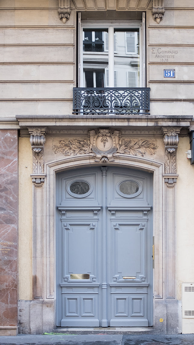 Left Bank Blue Door - Every Day Paris