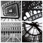 Black and White Paris Photography Set of Four Prints - Every Day Paris
