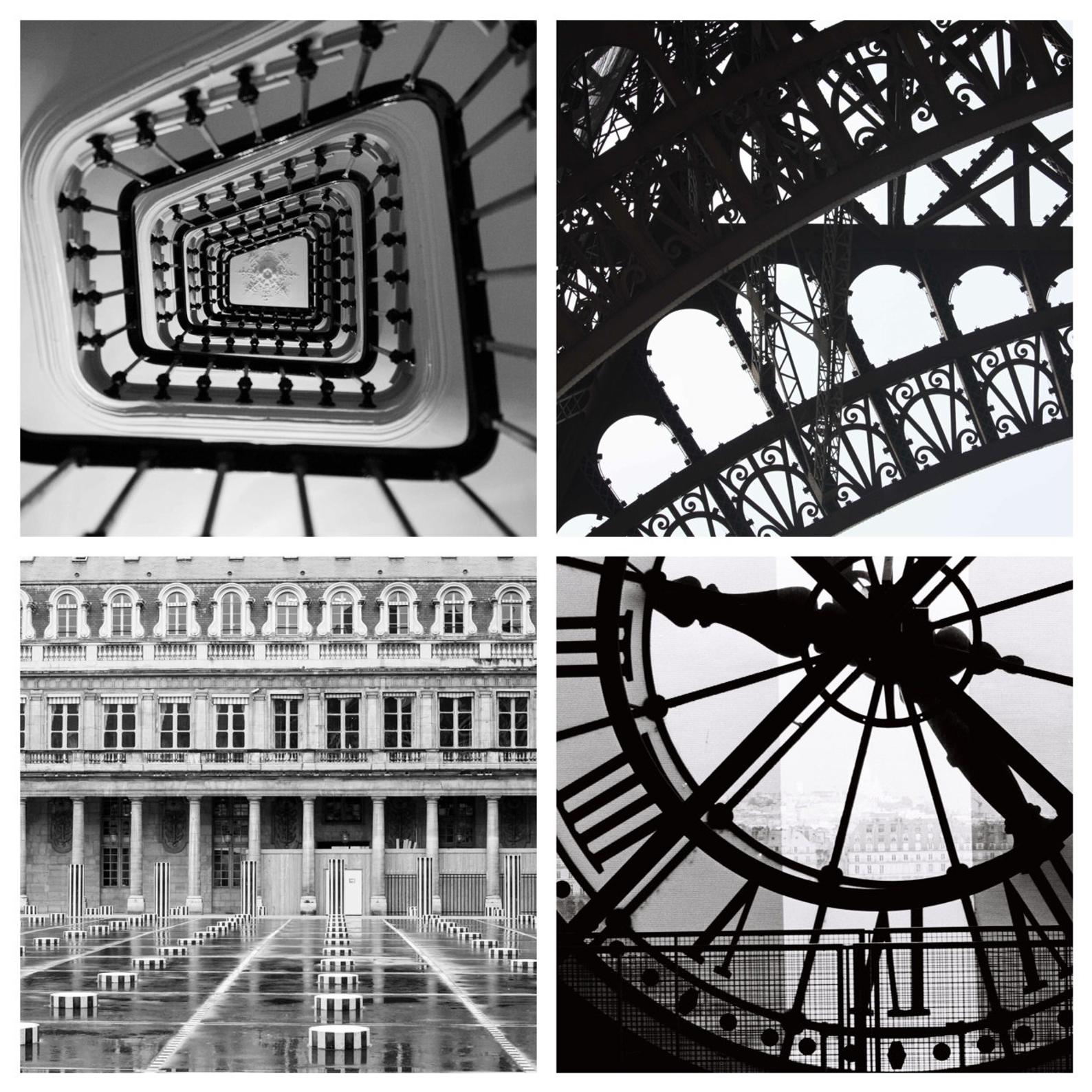 Black and White Paris Photography Set of Four Prints - Every Day Paris