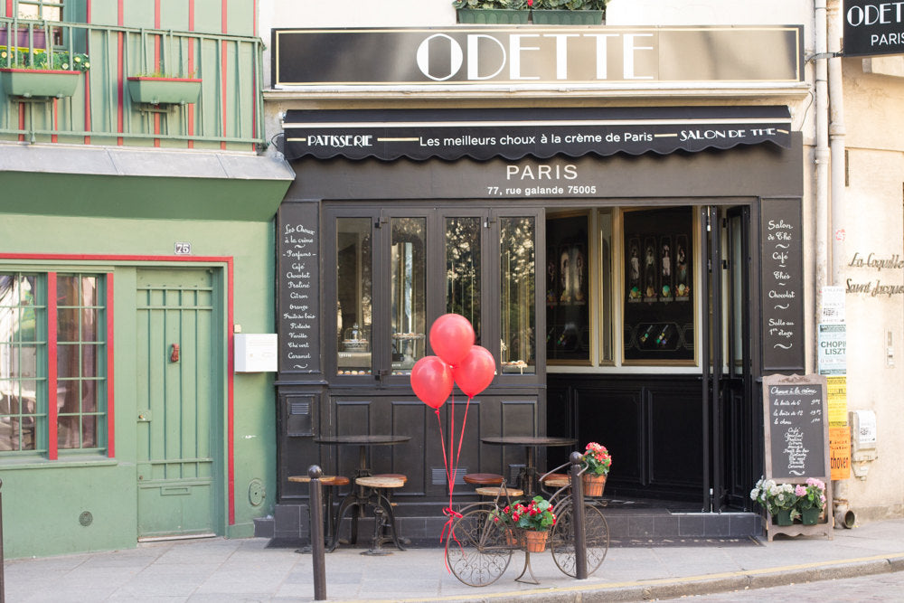 Red Balloons at Odette Patisserie - Every Day Paris