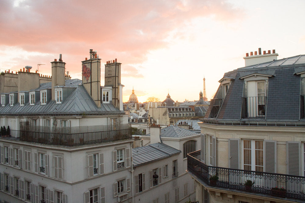 Sunset over the Parisian Rooftops on St Germain - Every Day Paris