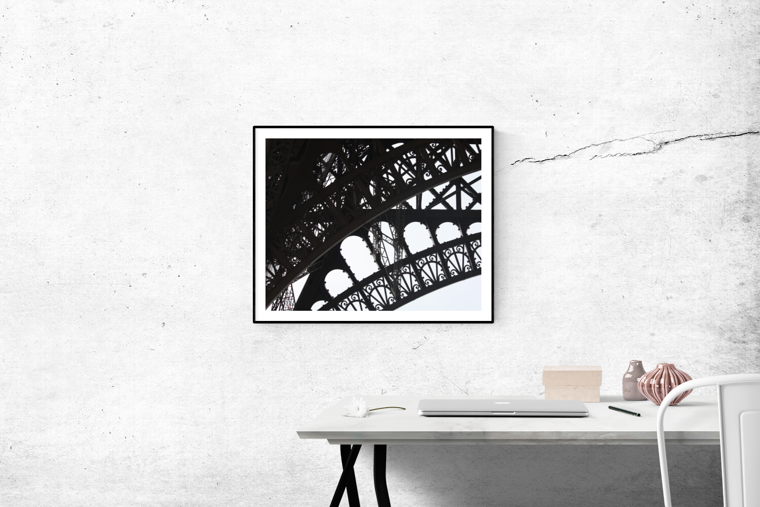 Black and White Eiffel Tower - Every Day Paris