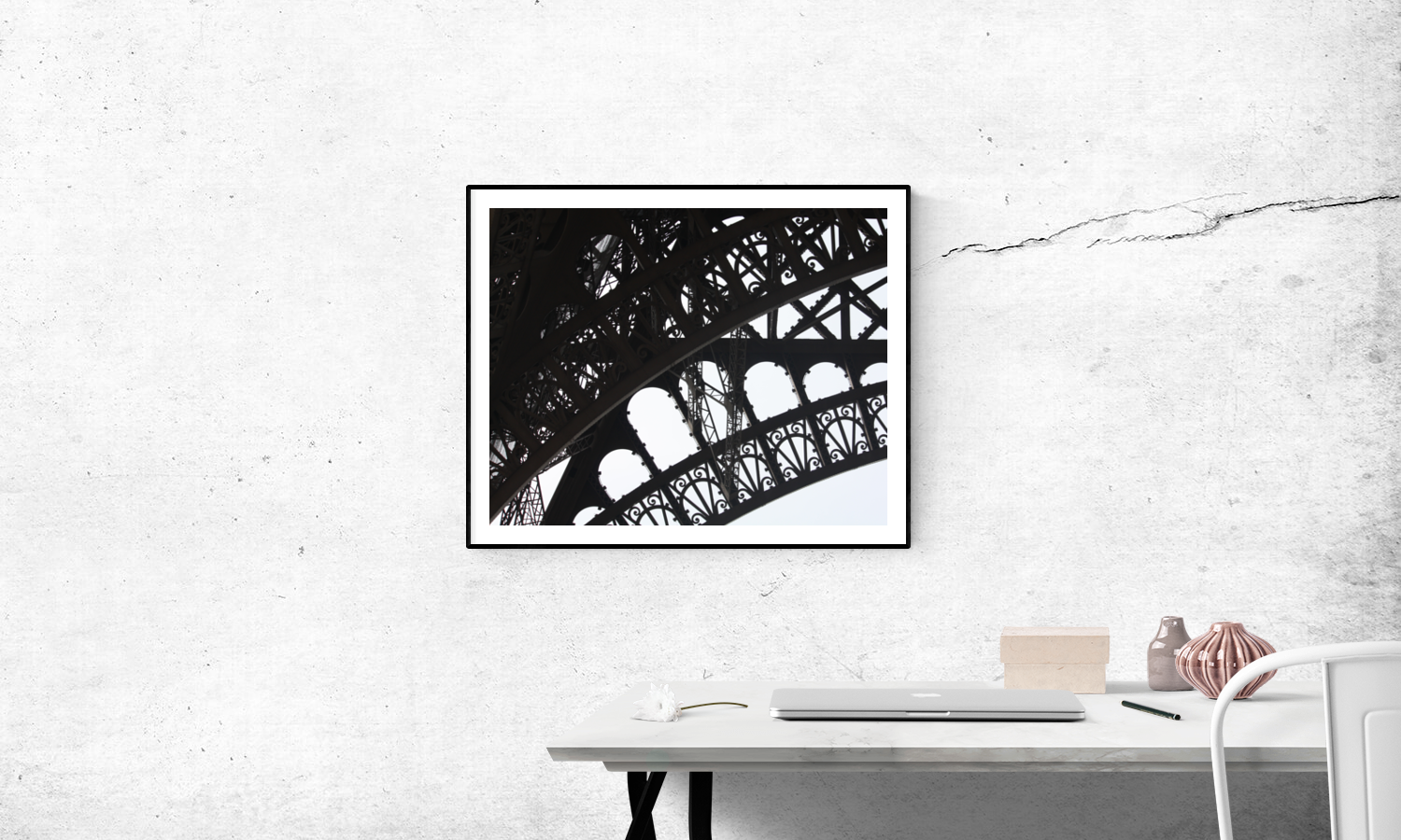 Black and White Eiffel Tower - Every Day Paris