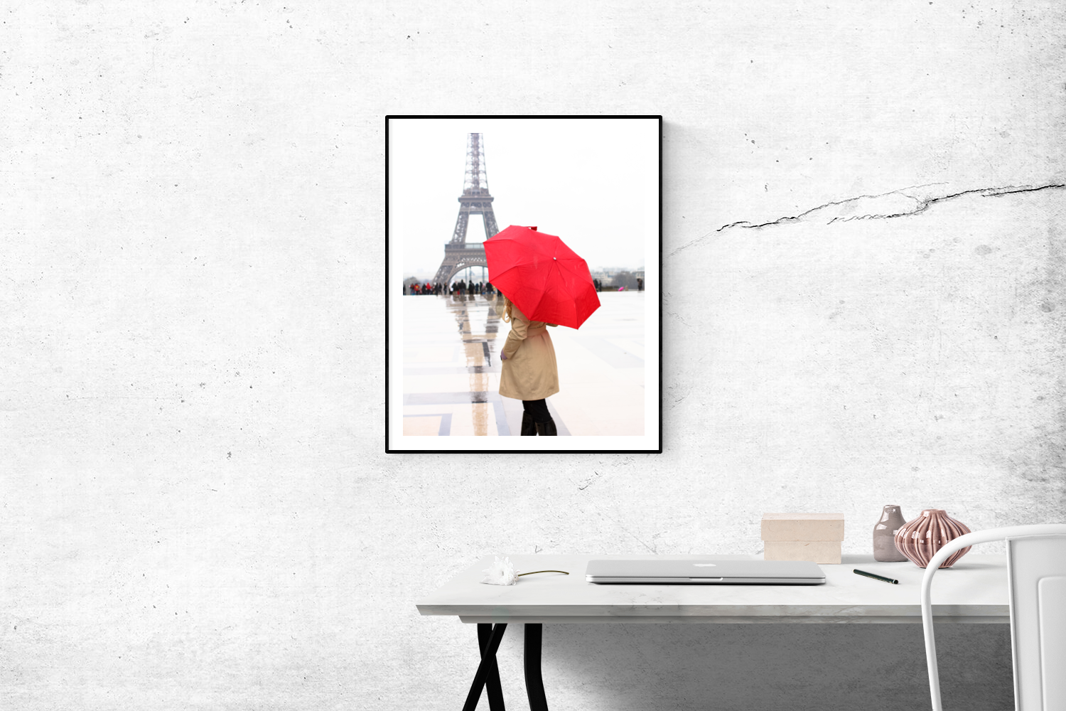 Girl in Paris with the Red Umbrella - Every Day Paris
