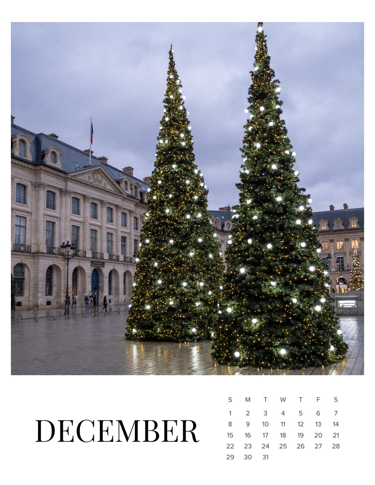 A Year in Paris 2024 Calendar