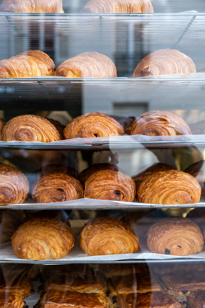 Sunday Morning in Paris at the Boulangerie with Fresh Croissants