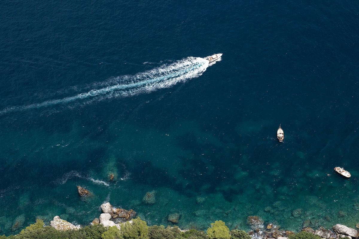 Boats in Capri Italy