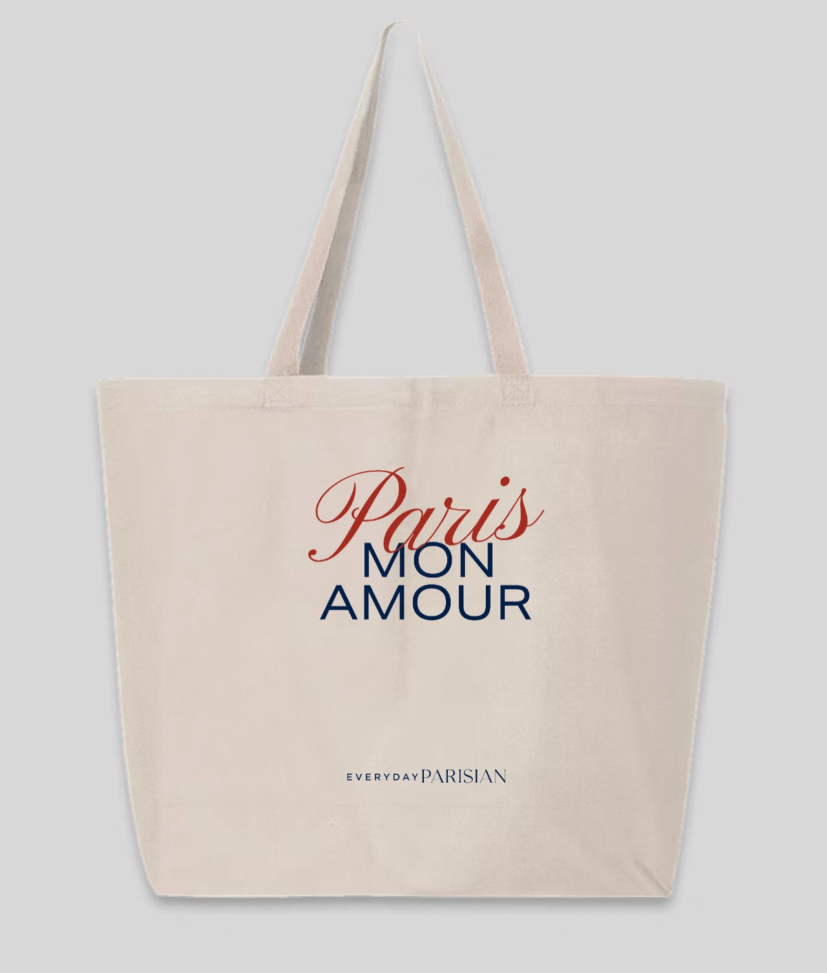 Paris Mon Amour Cream Tote Bag