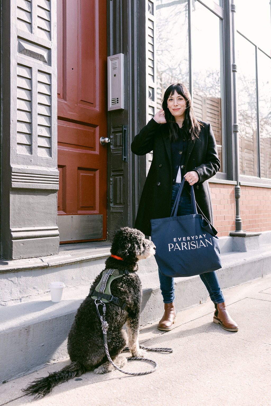 Everyday Parisian Navy Tote Bag