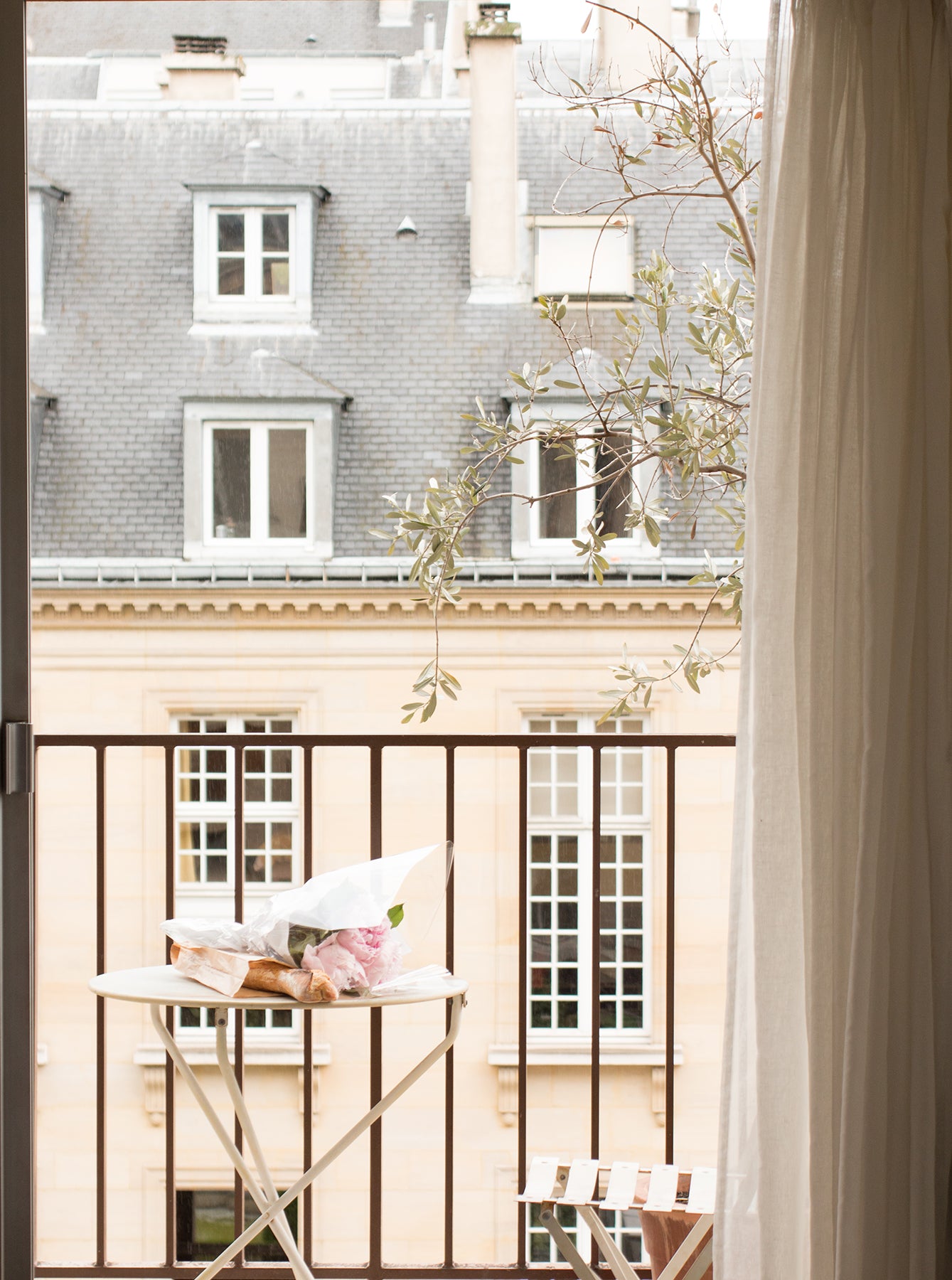 parisian spring balcony 