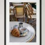 framed les deux magots Parisian breakfast 