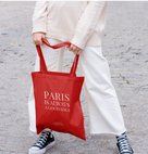 Paris is Always a Good Idea Red Canvas Tote - Rebecca Plotnick Photography