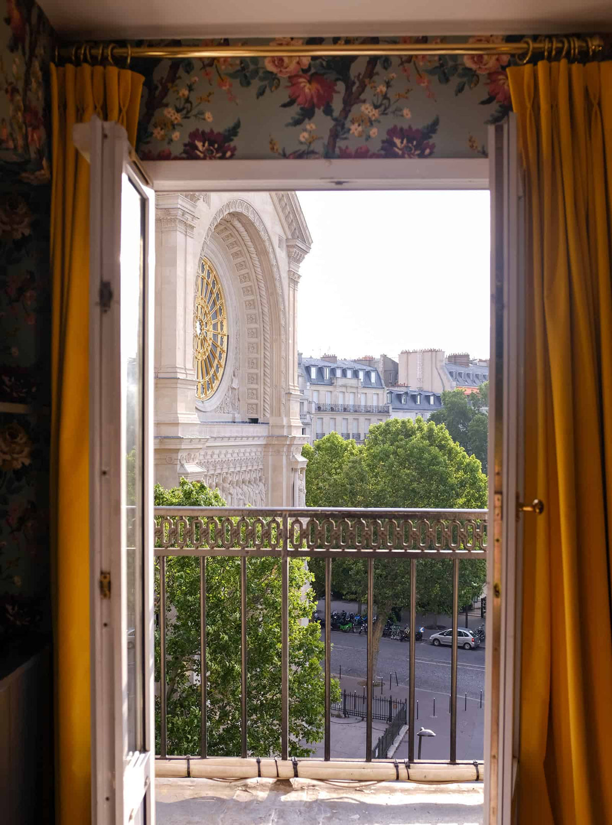 Summer Balcony View in Paris