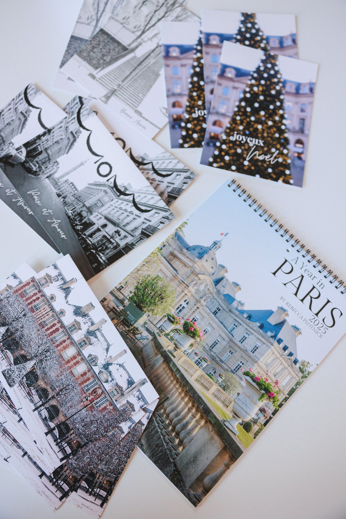 A Year in Paris 2025 Calendar and Holiday Notecard Set of 10