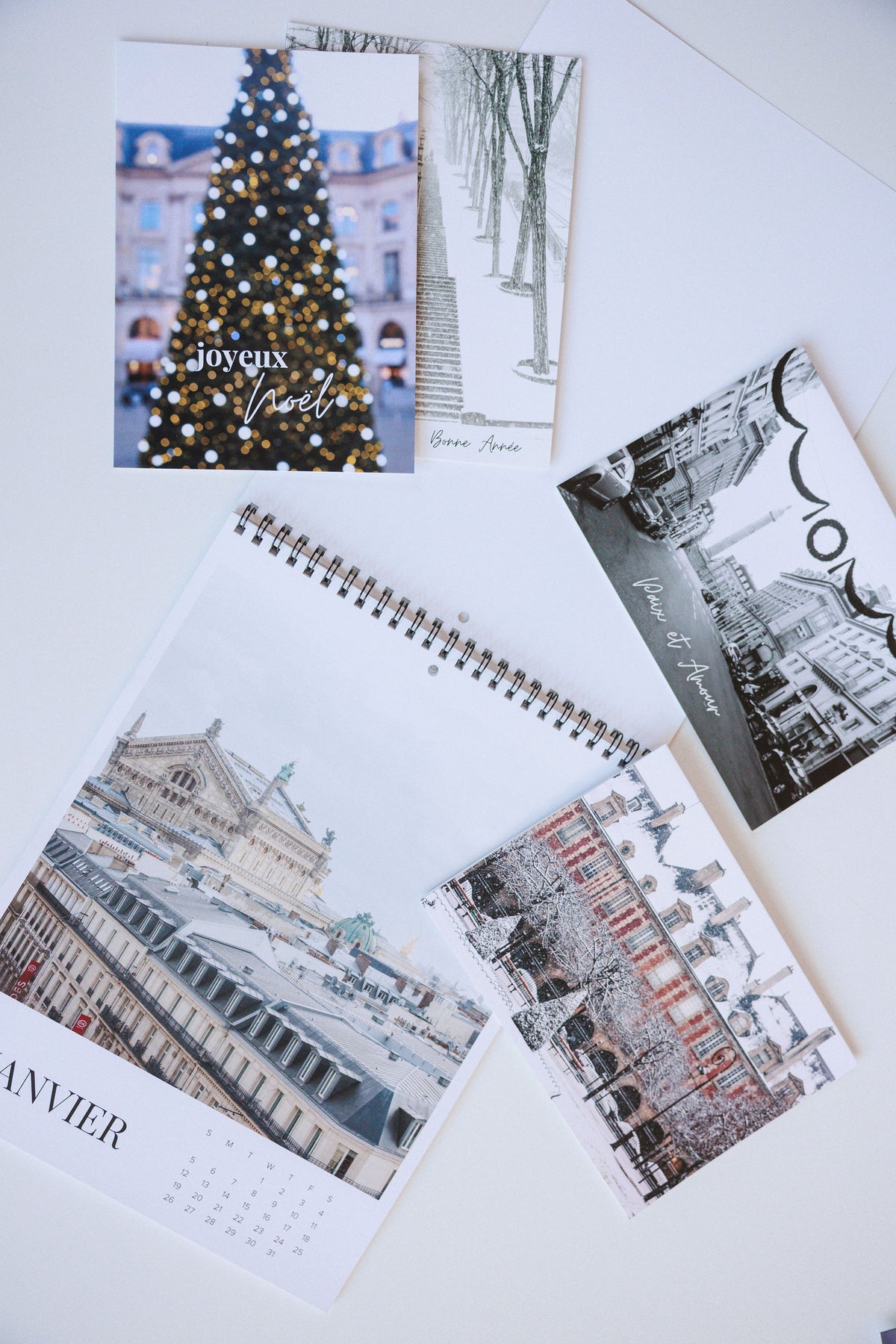 A Year in Paris 2025 Calendar and Holiday Notecard Set of 10