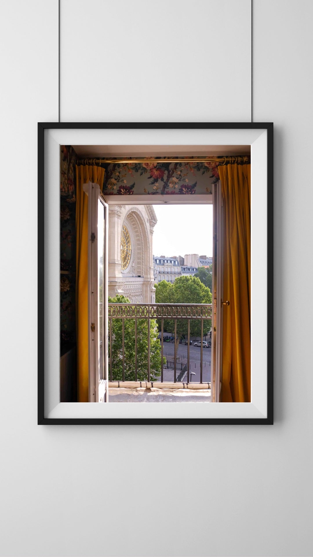 Summer Balcony View in Paris