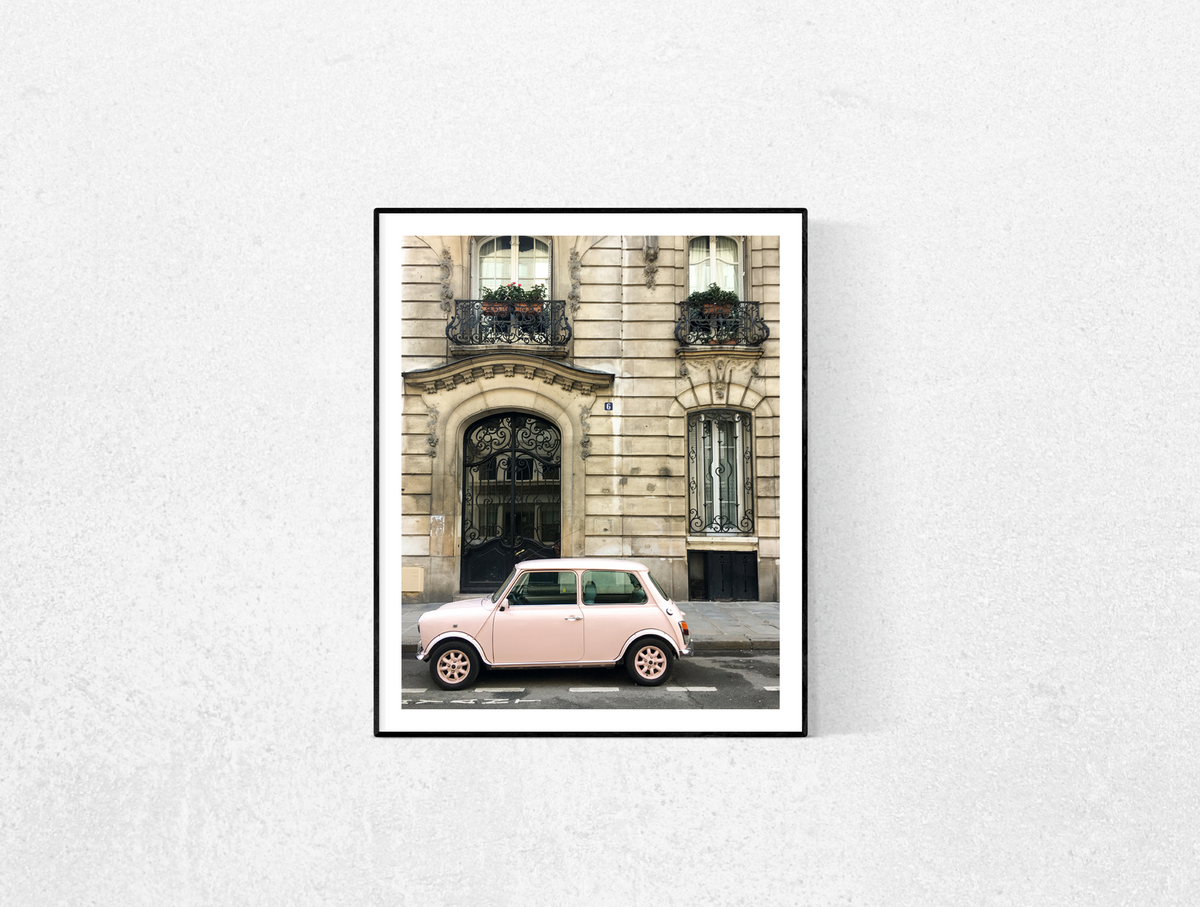 Pink Car on The Streets of Paris - Every Day Paris 