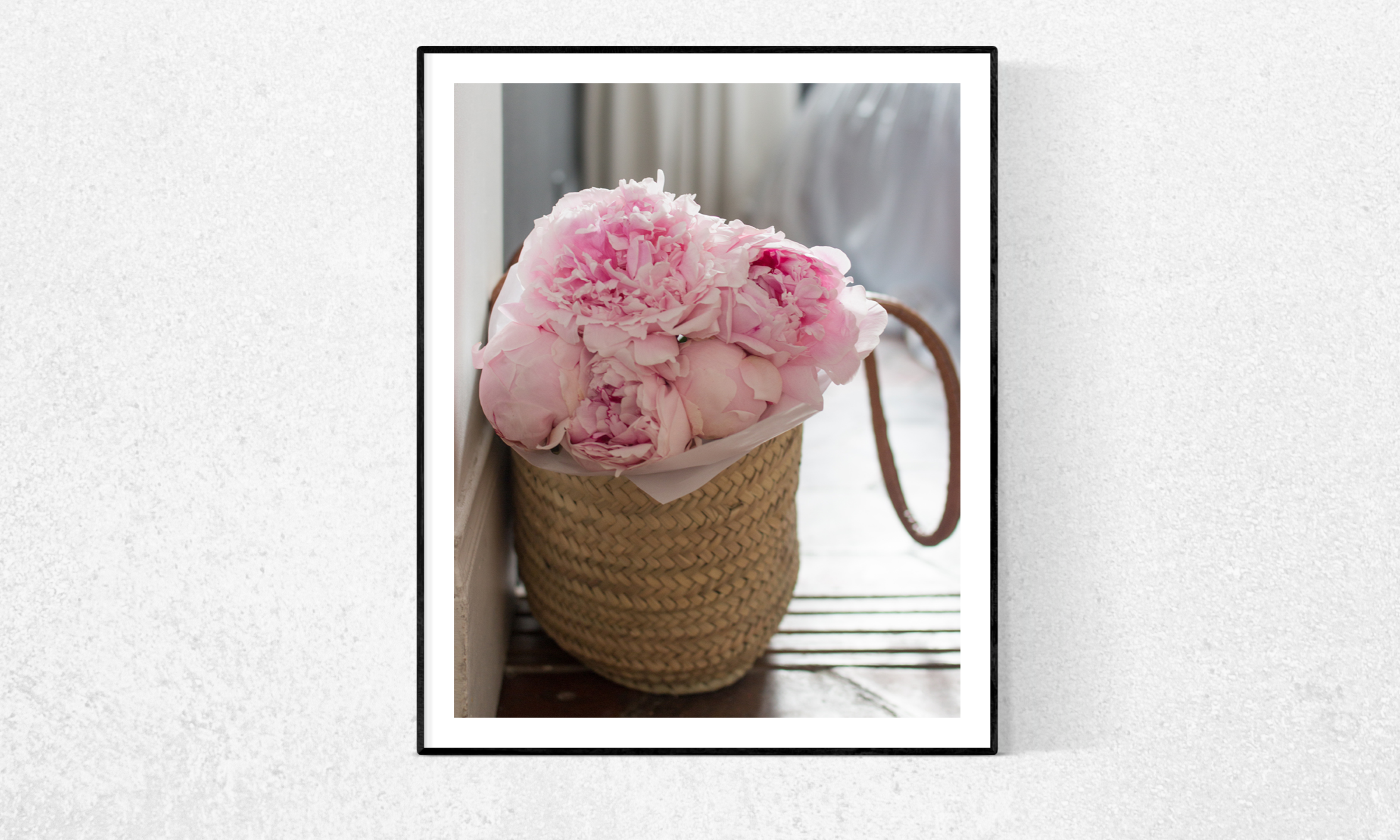 Market Basket Paris Peonies - Every Day Paris 