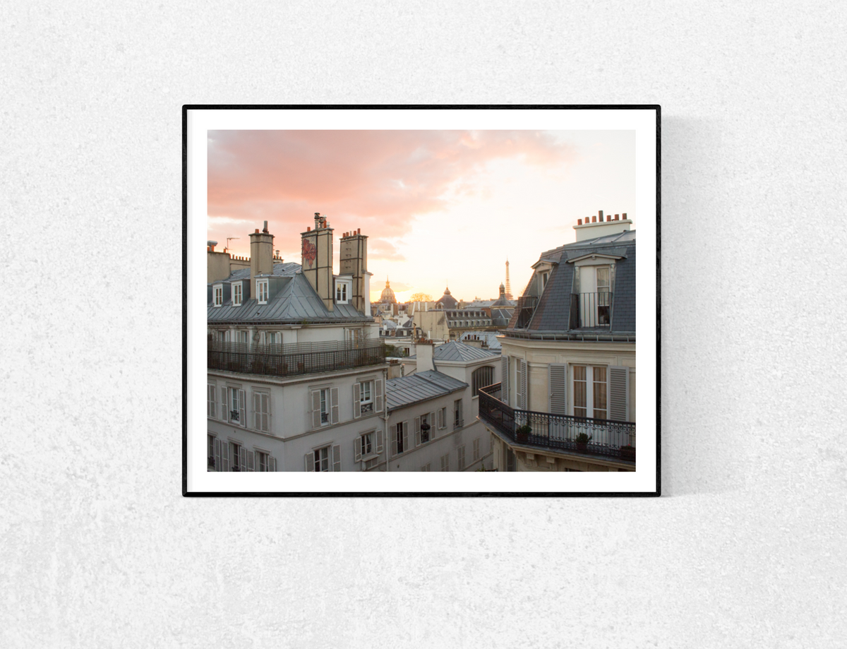 Sunset over the Parisian Rooftops on St Germain - Every Day Paris 