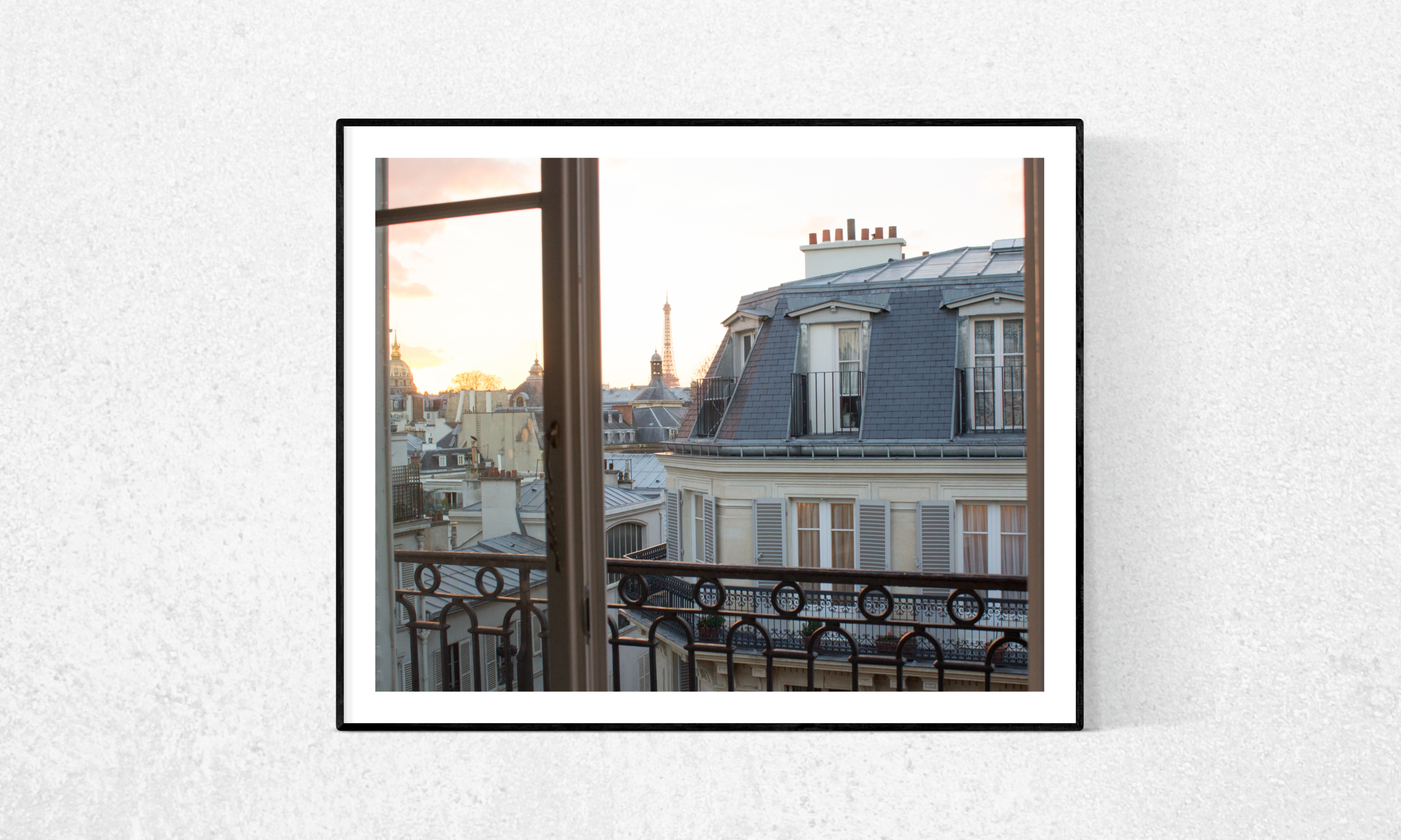 Window onto St Germain at Sunset - Every Day Paris 