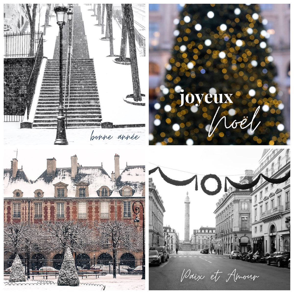 Holiday Paris Notecard Mixed Set