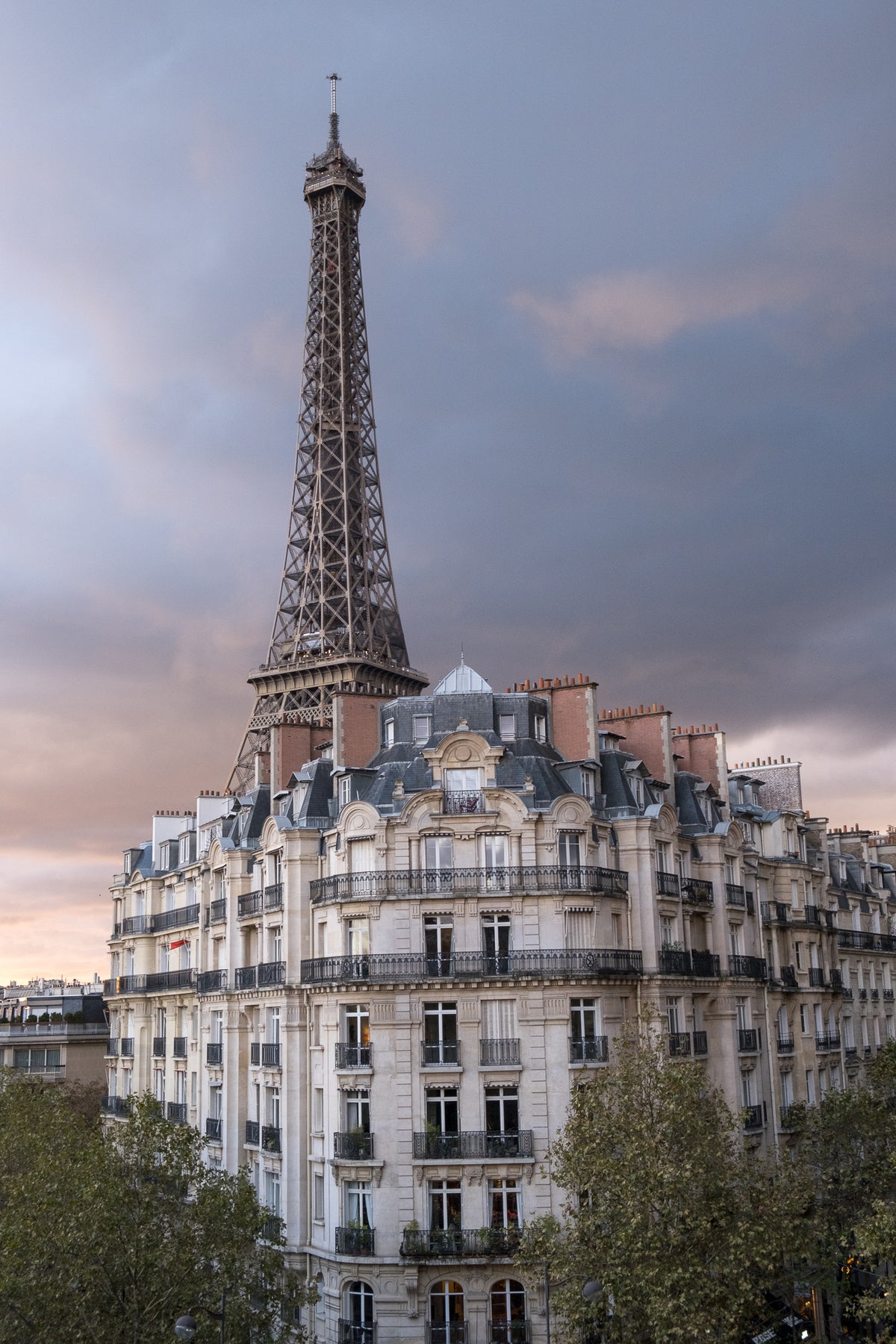 Eiffel Tower Sunset View