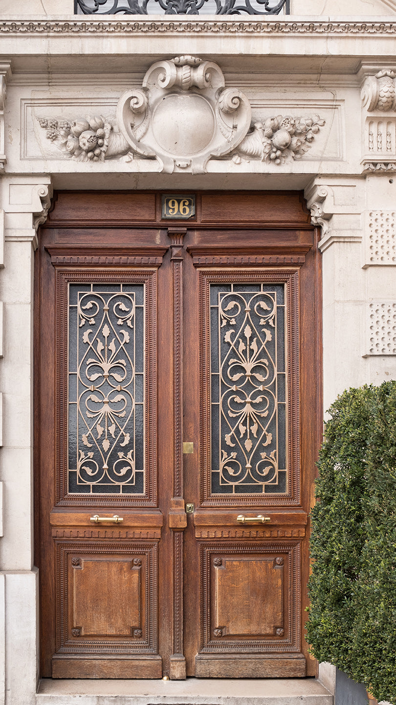 The Left Bank Brown Door - Every Day Paris 