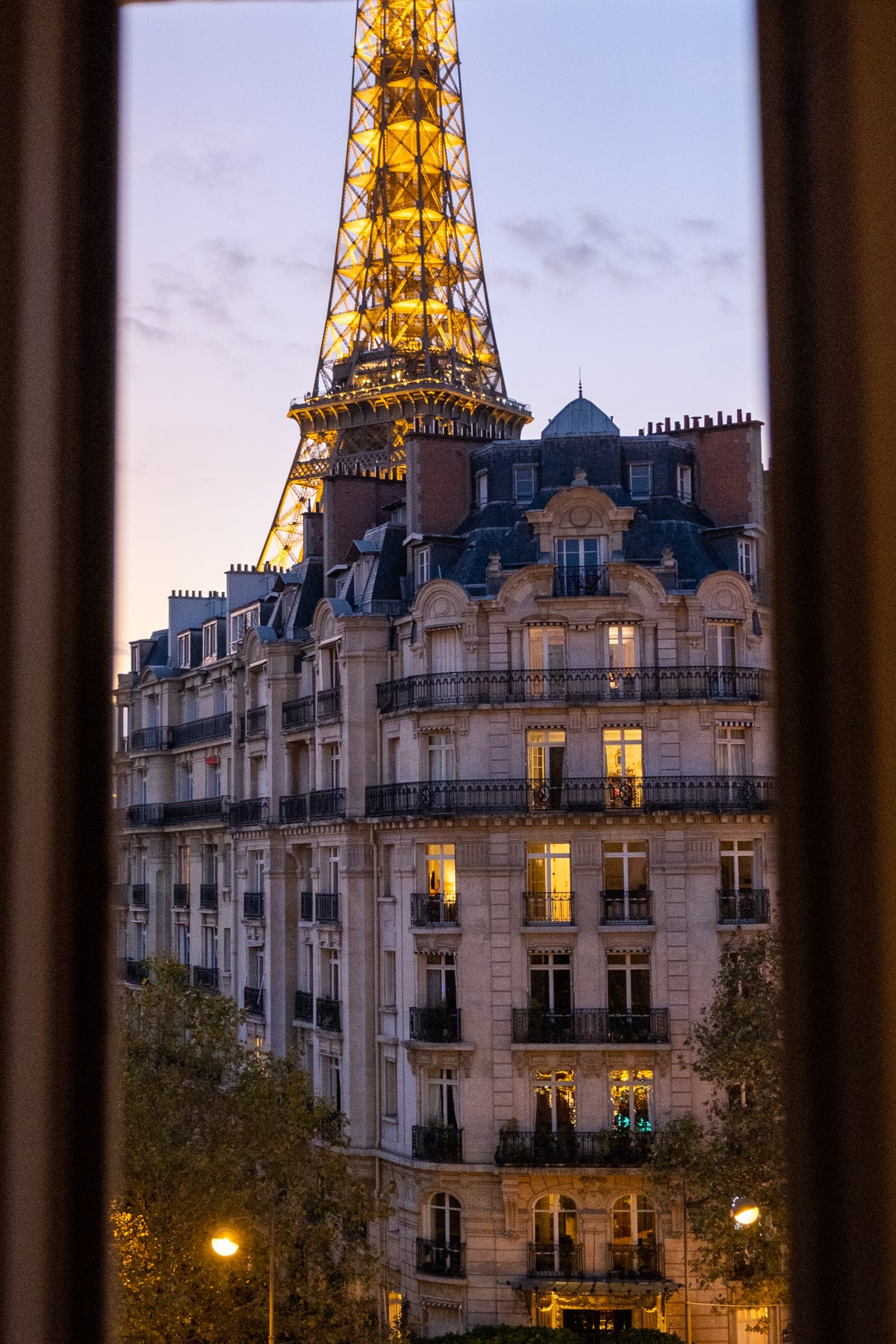 Eiffel Tower View at Sunset