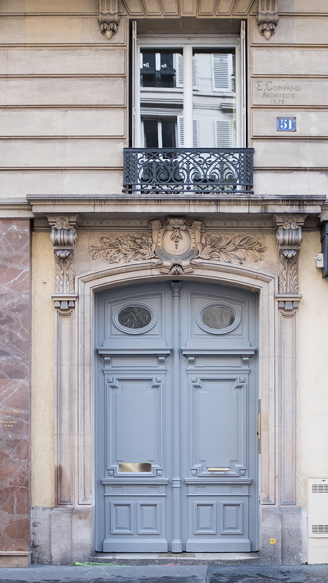 Left Bank Blue Door - Every Day Paris 
