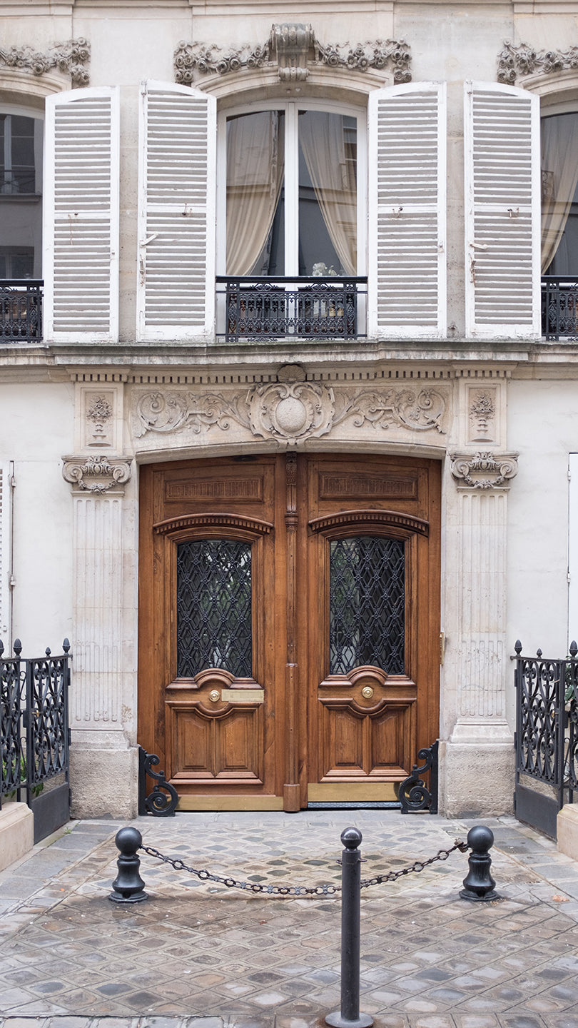Left Bank Brown Door - Every Day Paris 