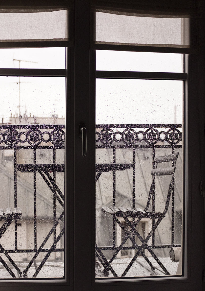 Rainy Paris Balcony Window - Every Day Paris 