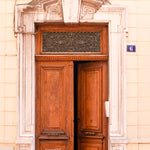Brown door in Menton France - Every Day Paris 