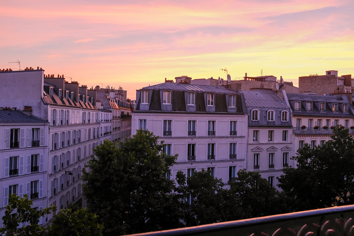 Summer Sunset View in Paris