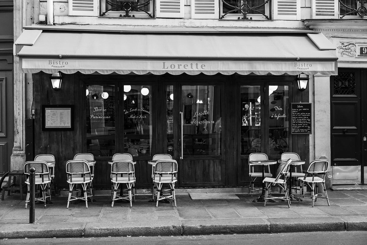 Café Lorette Paris Black and White
