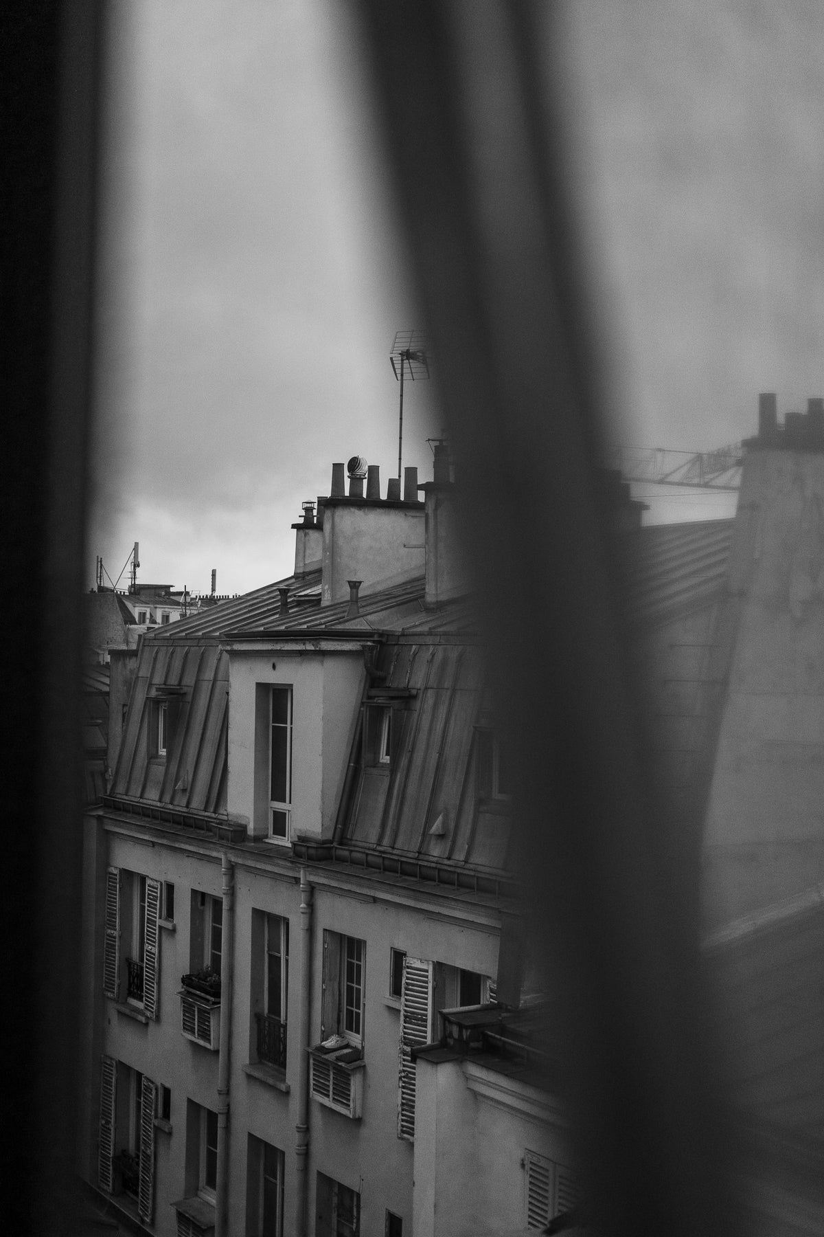 Rain Soaked Paris Rooftops