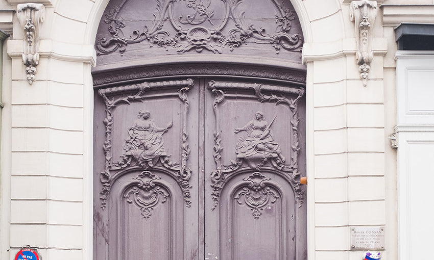 Left Bank Purple Door - Every Day Paris 