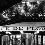 Paris Café Black and White Print Set of Four - Every Day Paris 