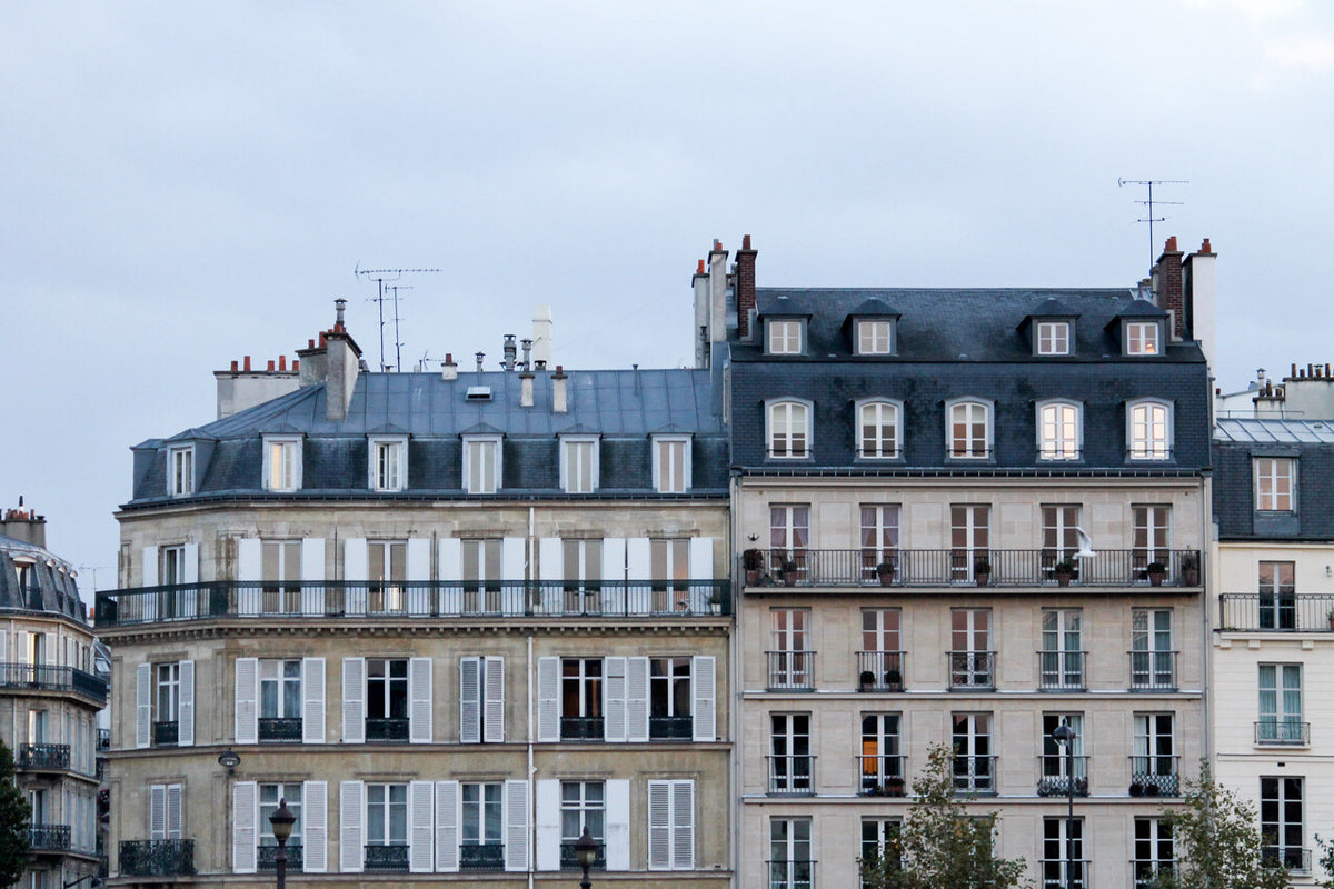 Apartments Along The Seine at Dusk - Every Day Paris 