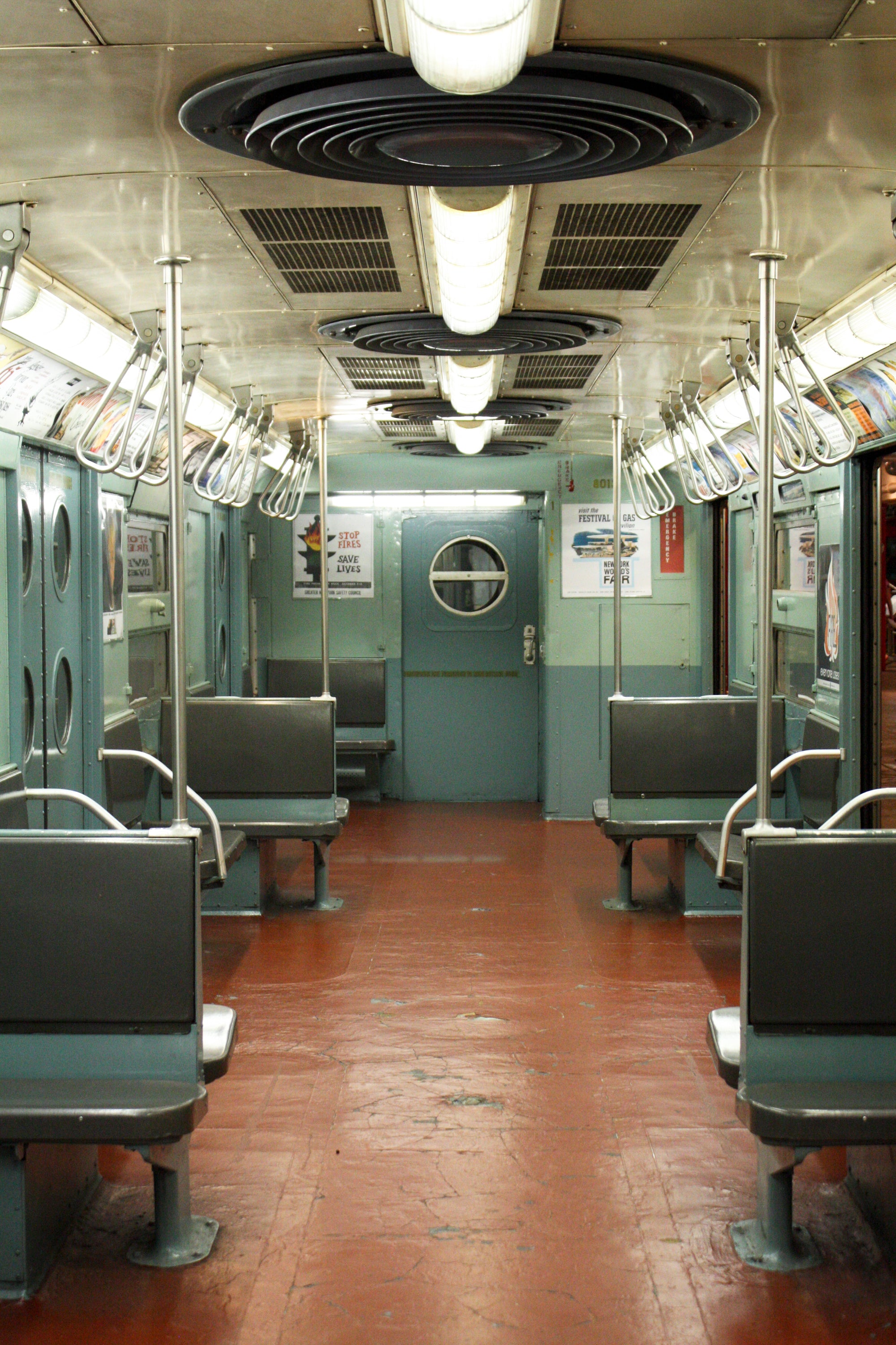 NYC Baby Blue Vintage Subway Train - Every Day Paris 