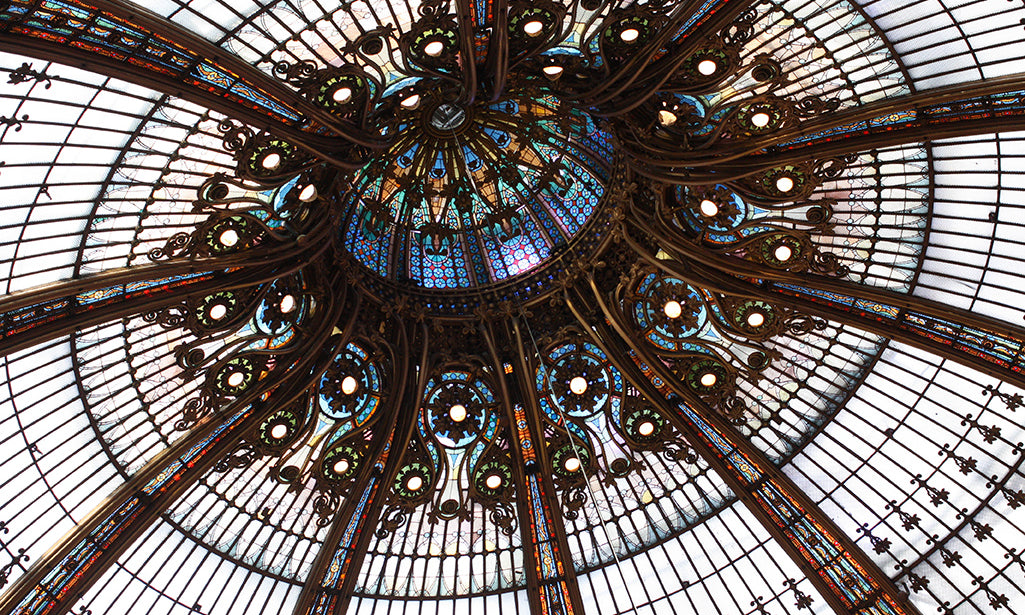 Galleries Lafayette Stained Glass Ceiling - Every Day Paris 