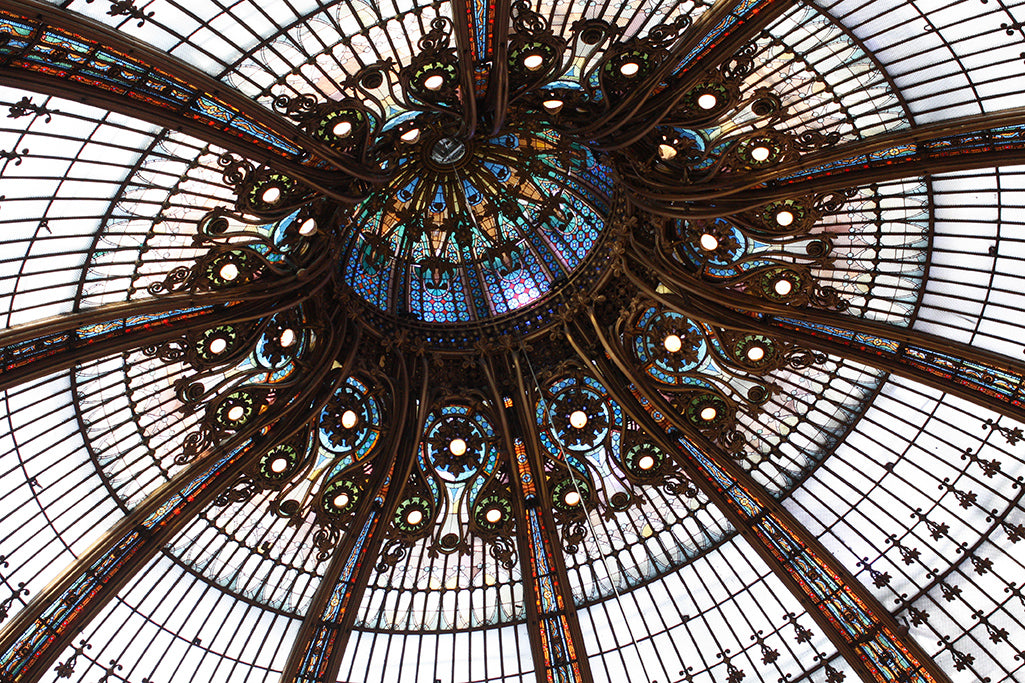 Galleries Lafayette Stained Glass Ceiling - Every Day Paris 