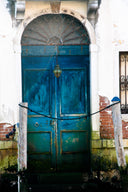 Blue Door in Venice Italy
