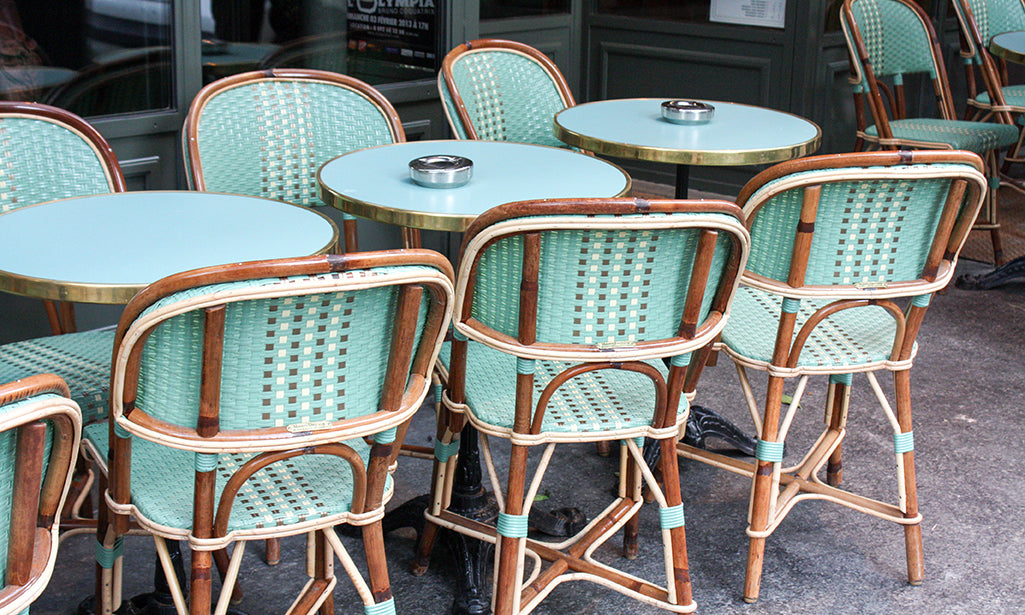 Green Cafe Chairs in Montmartre - Every Day Paris 