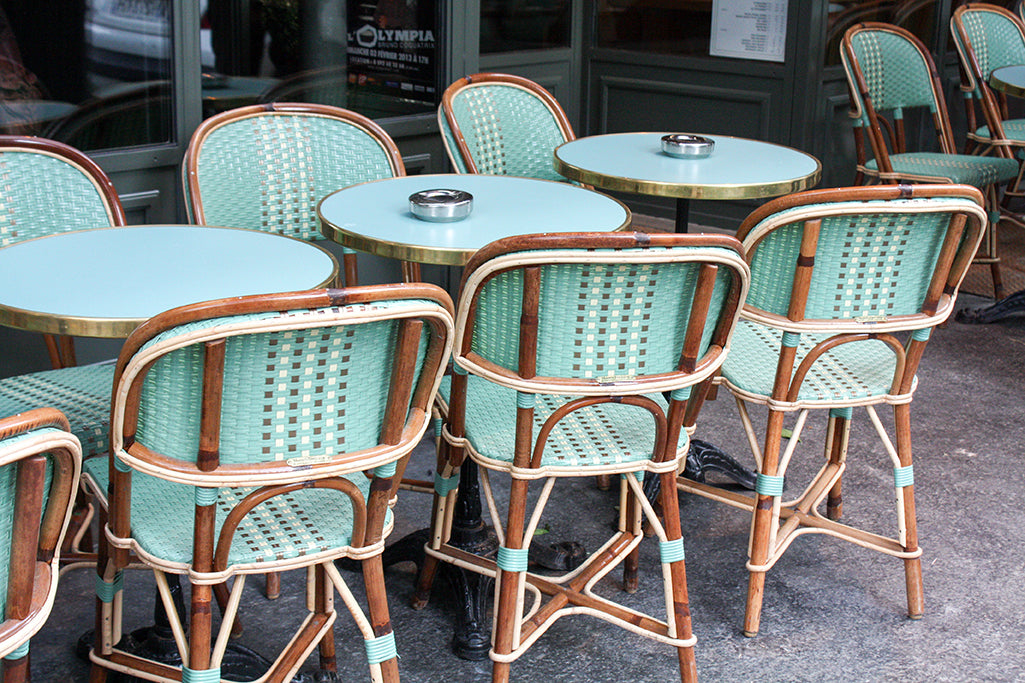 Green Cafe Chairs in Montmartre - Every Day Paris 