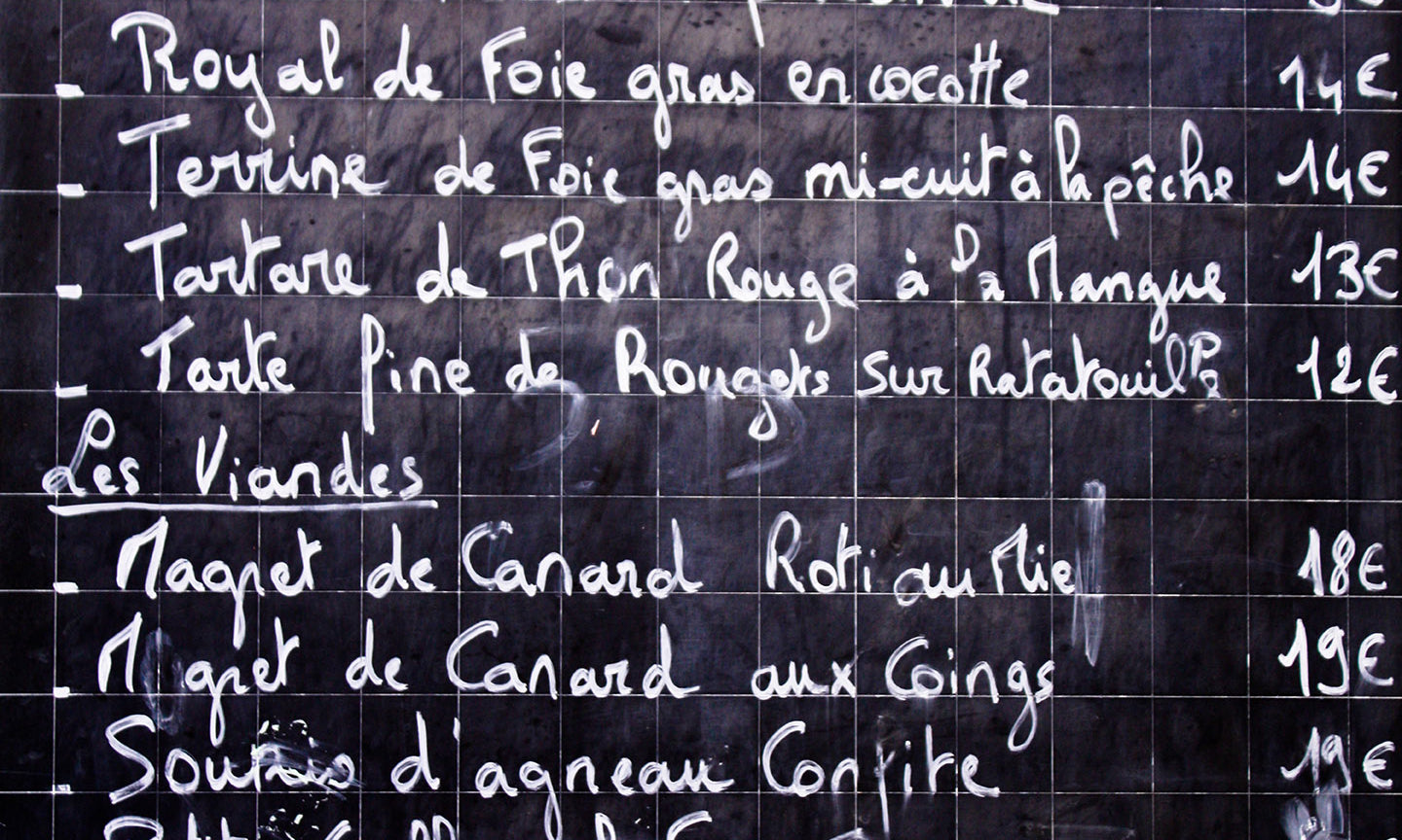 Classic French Menu France - Every Day Paris 