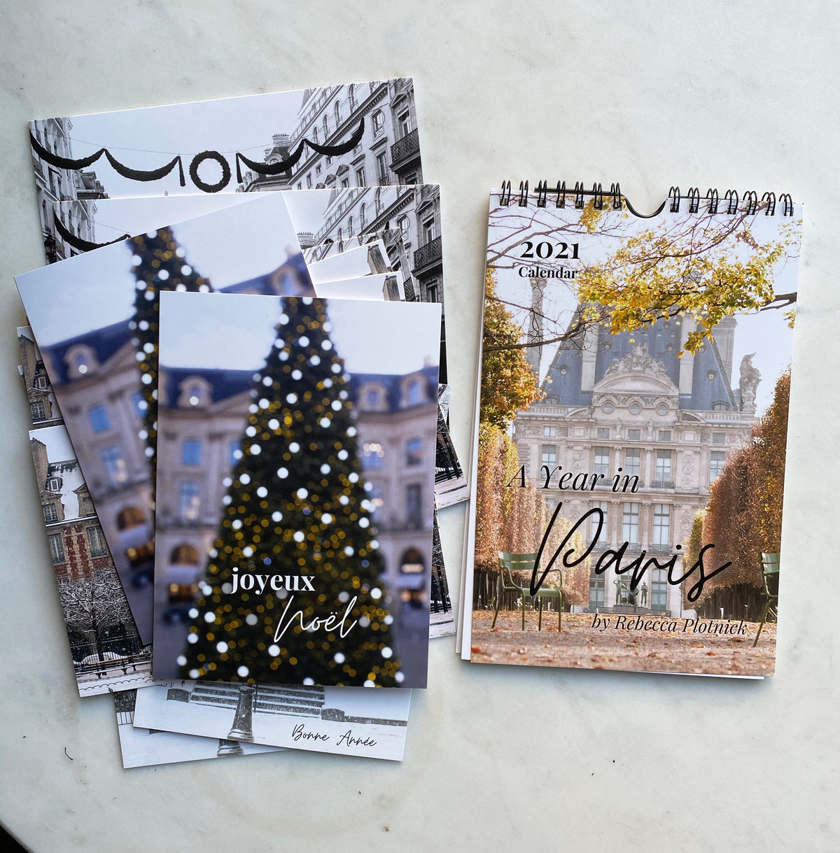 A Year in Paris 2021 Calendar and Holiday Notecard Set of 10