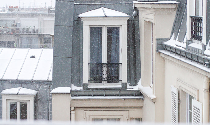 Parisian Balcony Covered in Snow - Every Day Paris 