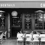 Paris Café Black and White Print Set of Four - Every Day Paris 